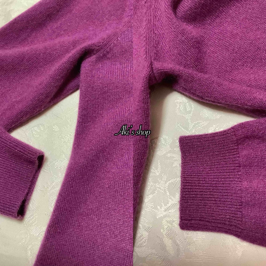 美品 TOCCA CASHMERE ロングカーディガン 紫