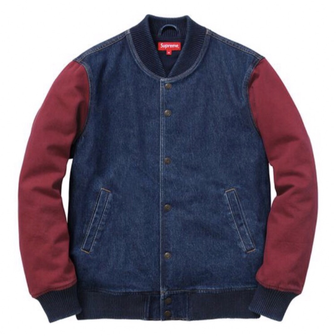 Supreme(シュプリーム)のSupreme Denim Twill Varsity Jacket メンズのジャケット/アウター(スタジャン)の商品写真