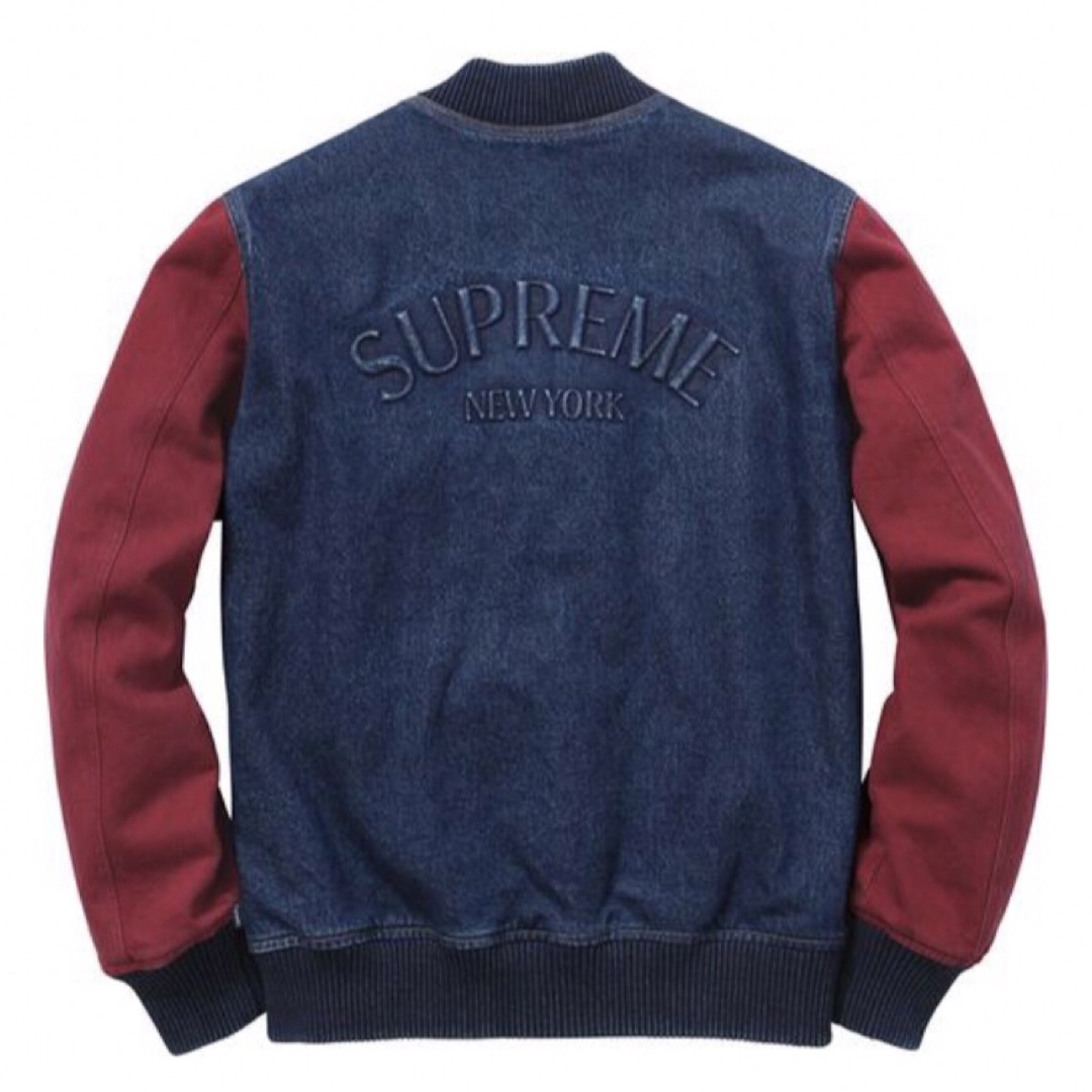 Supreme Denim Twill Varsity Jacket