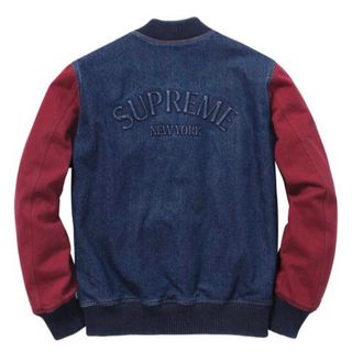 シュプリーム(Supreme)のSupreme Denim Twill Varsity Jacket(スタジャン)