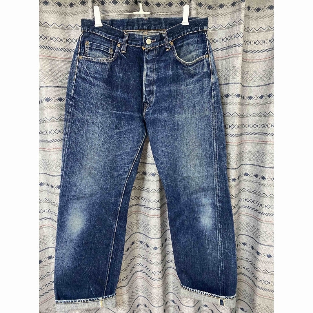 鬼ヒゲ DENIME ドゥニーム 493 旧パッチ 34インチ - デニム/ジーンズ