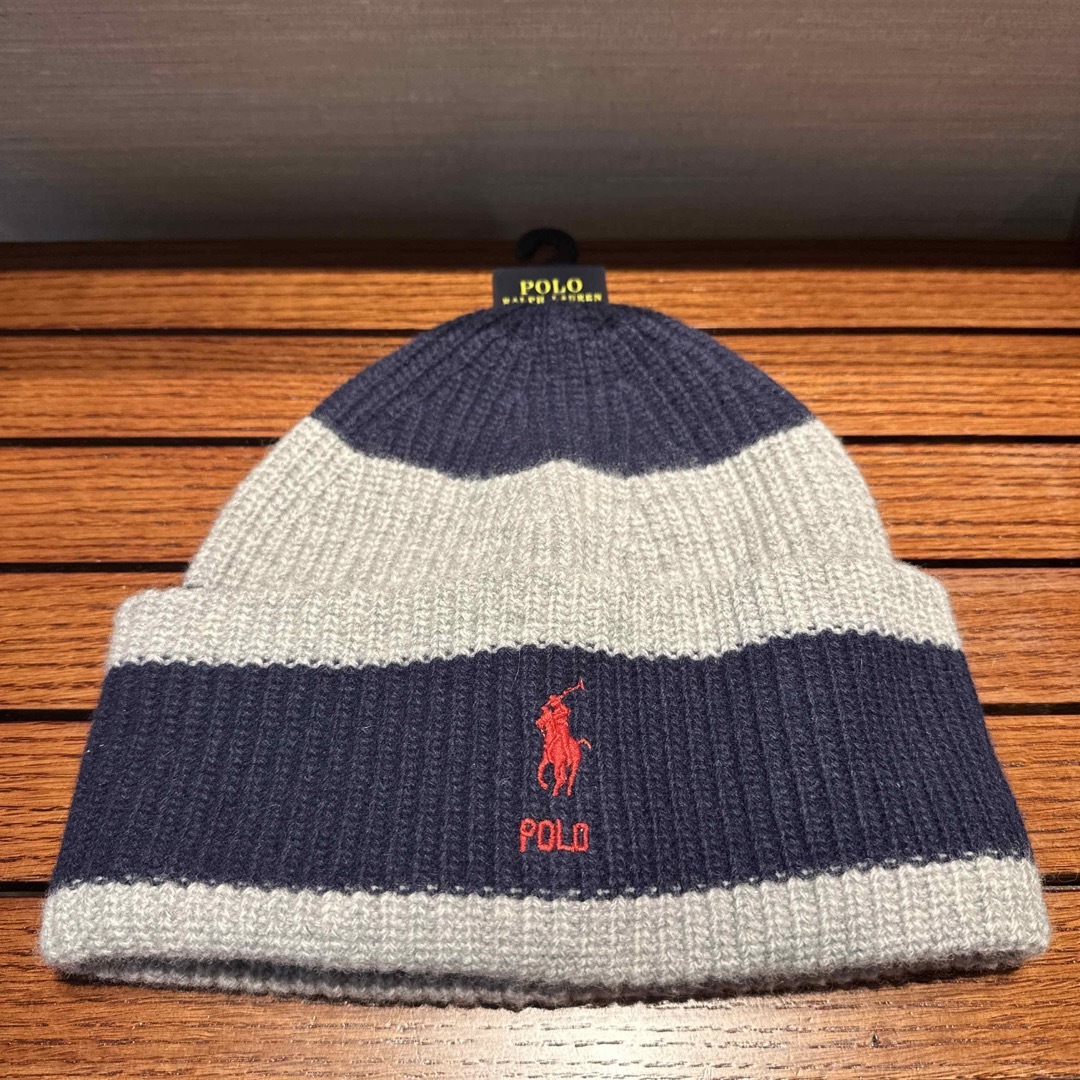 POLO RALPH LAUREN(ポロラルフローレン)のポロバイラルフローレン　ビーニー　新品 メンズの帽子(ニット帽/ビーニー)の商品写真