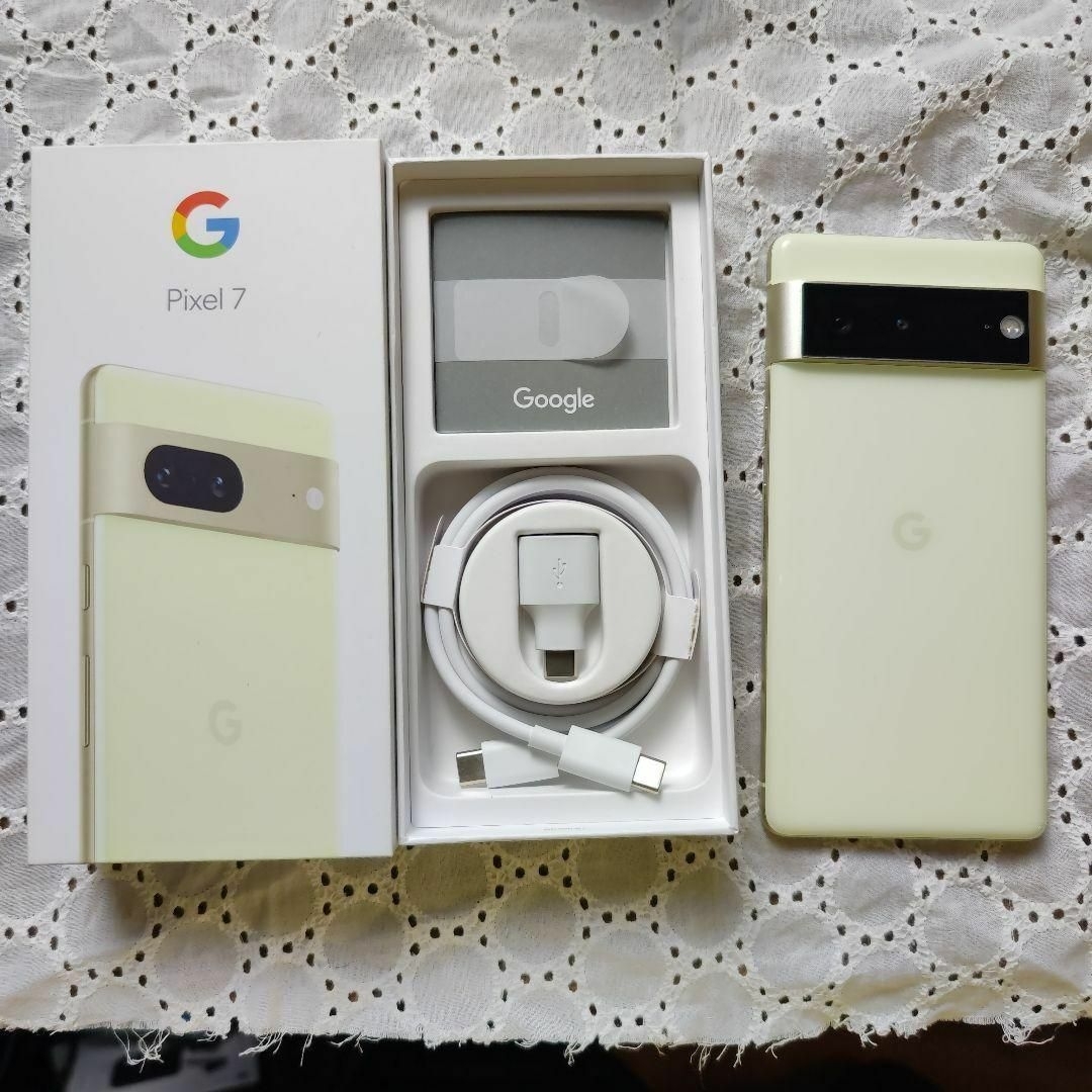 【美品】Google Pixel 7 レモングラス 128GB　SIMフリー