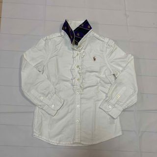 ラルフローレン(Ralph Lauren)のラルフローレン フリル 長袖シャツ 襟 子供服 女の子 110 120㎝ 6歳(Tシャツ/カットソー)