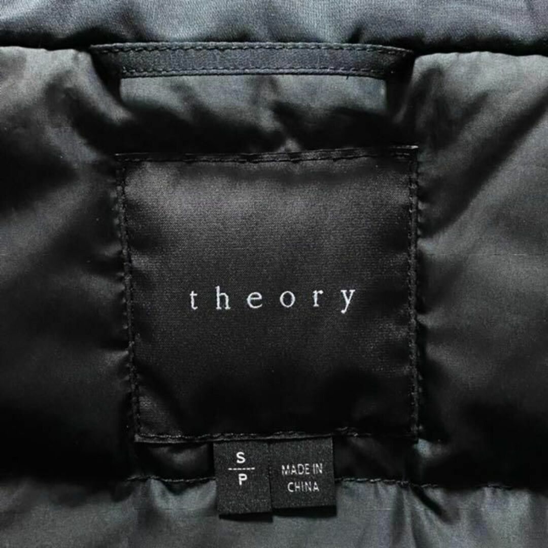 theory(セオリー)の【定価5.3万】theory セオリー 異素材コンビ ダウンコート 黒 ブラック レディースのジャケット/アウター(ダウンコート)の商品写真