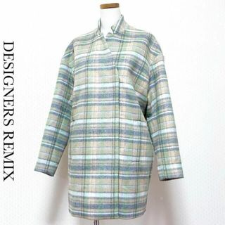 アパルトモンドゥーズィエムクラス(L'Appartement DEUXIEME CLASSE)の【定価8.3万】DESIGNERS REMIX チェック柄コクーンコート(ロングコート)