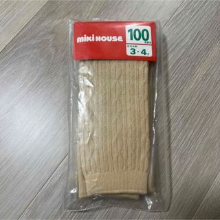 ミキハウス(mikihouse)の新品未使用 ミキハウス レギンス 日本製 100cm ベージュ タイツ スパッツ(靴下/タイツ)