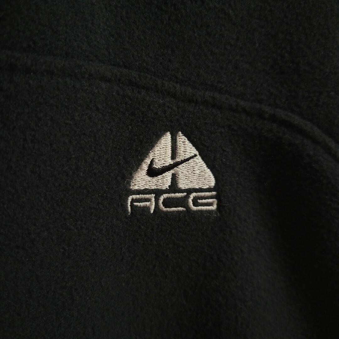 NIKE - NIKE ACG フリース ジップアップジャケット 黒ブラック 90sの ...