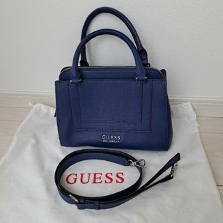 ゲス(GUESS)のGUESS　ハンドバッグ　ショルダーバッグ　2way　ブルー　青系(ショルダーバッグ)