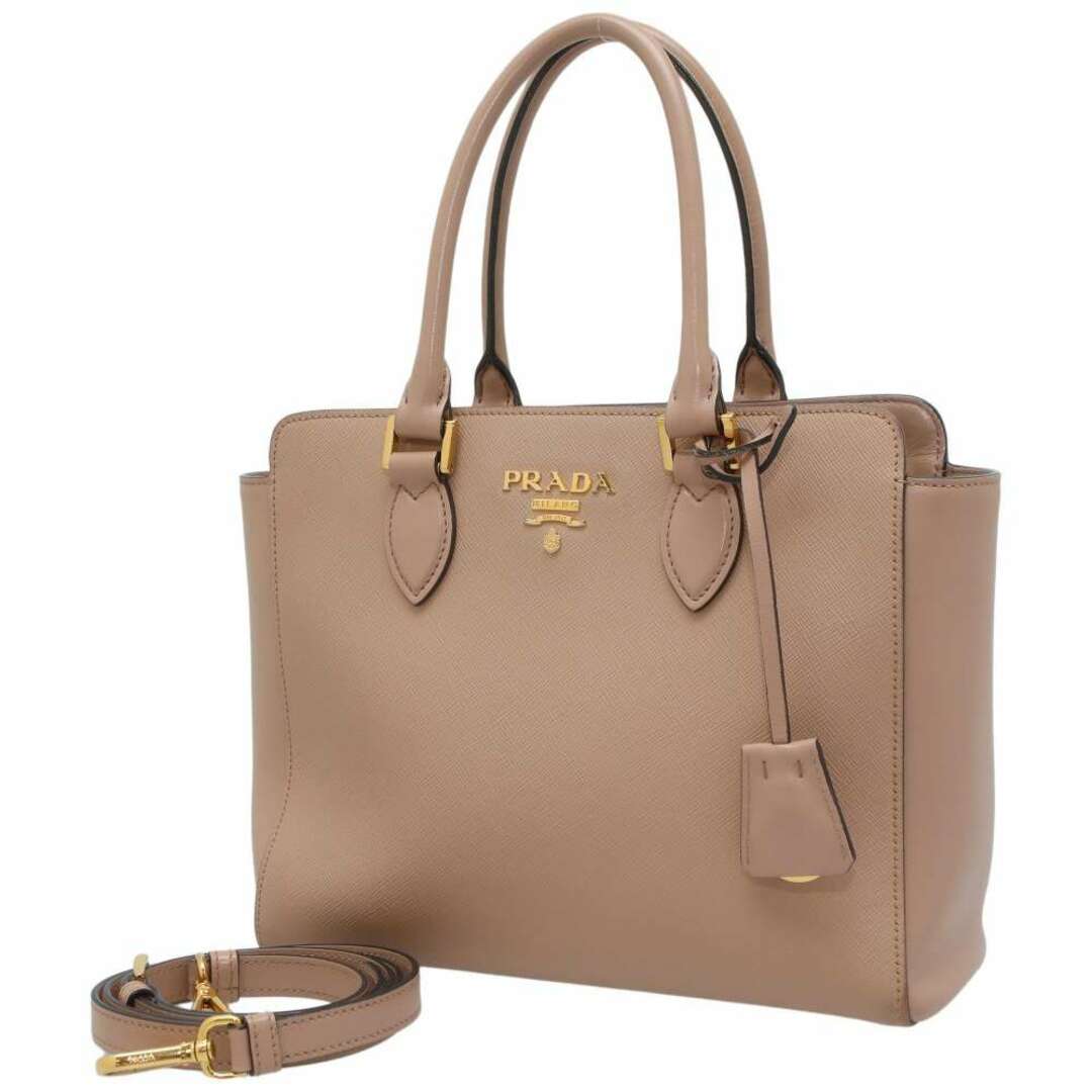 PRADA プラダ 1BA113 サフィアーノ 2WAY ハンドショルダーバッグ-