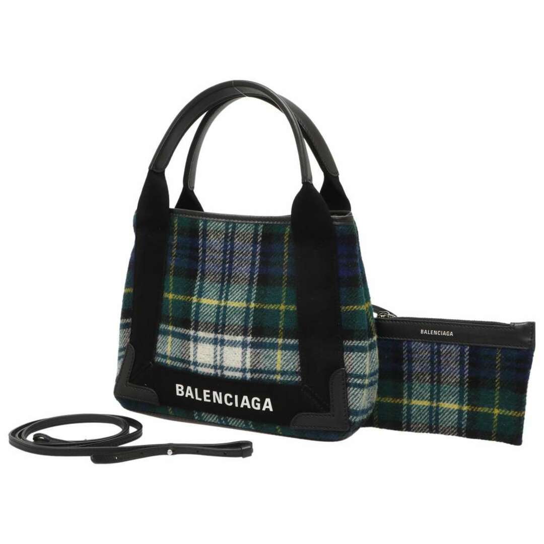 Balenciaga - バレンシアガ ハンドバッグ ネイビーカバ XS チェック