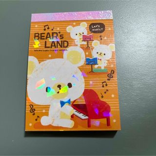 クラックス(CRUX)のBEAR's LAND くま　メモ帳(ノート/メモ帳/ふせん)