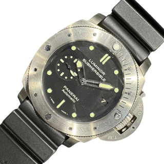 パネライ(PANERAI)の　パネライ PANERAI ルミノールサブマーシブル 1950 3デイズ オートマチック チタニオ PAM00305 ブラック ステンレススチール ステンレススチール メンズ 腕時計(その他)