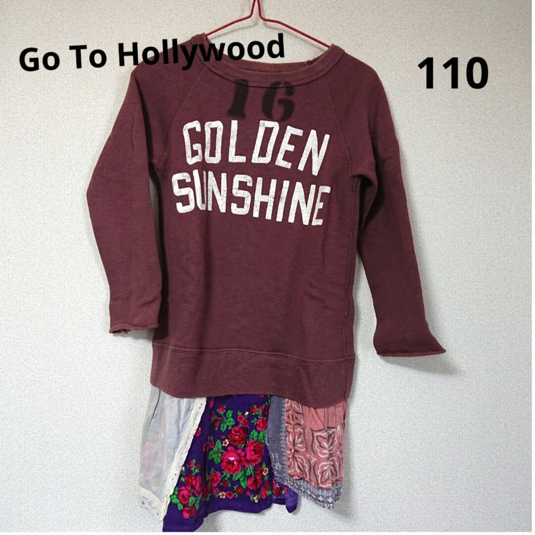 GO TO HOLLYWOOD(ゴートゥーハリウッド)の《Go To Hollywood》 チュニック トレーナー ワンピース キッズ/ベビー/マタニティのキッズ服女の子用(90cm~)(ワンピース)の商品写真