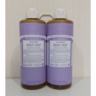 ドクターブロナー(Dr.Bronner)のドクターブロナー  マジックソープラベンダーの香り  739ml  ×  ２(ボディソープ/石鹸)