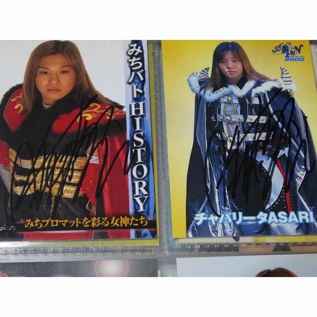 女子プロレス　ASARI　サインカード２枚