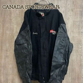 CANADA SPORTSWEAR カナダスポーツ　スタジャン　異素材切替(スタジャン)