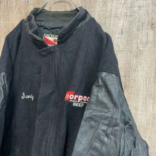 CANADA SPORTSWEAR カナダスポーツ スタジャン 異素材切替