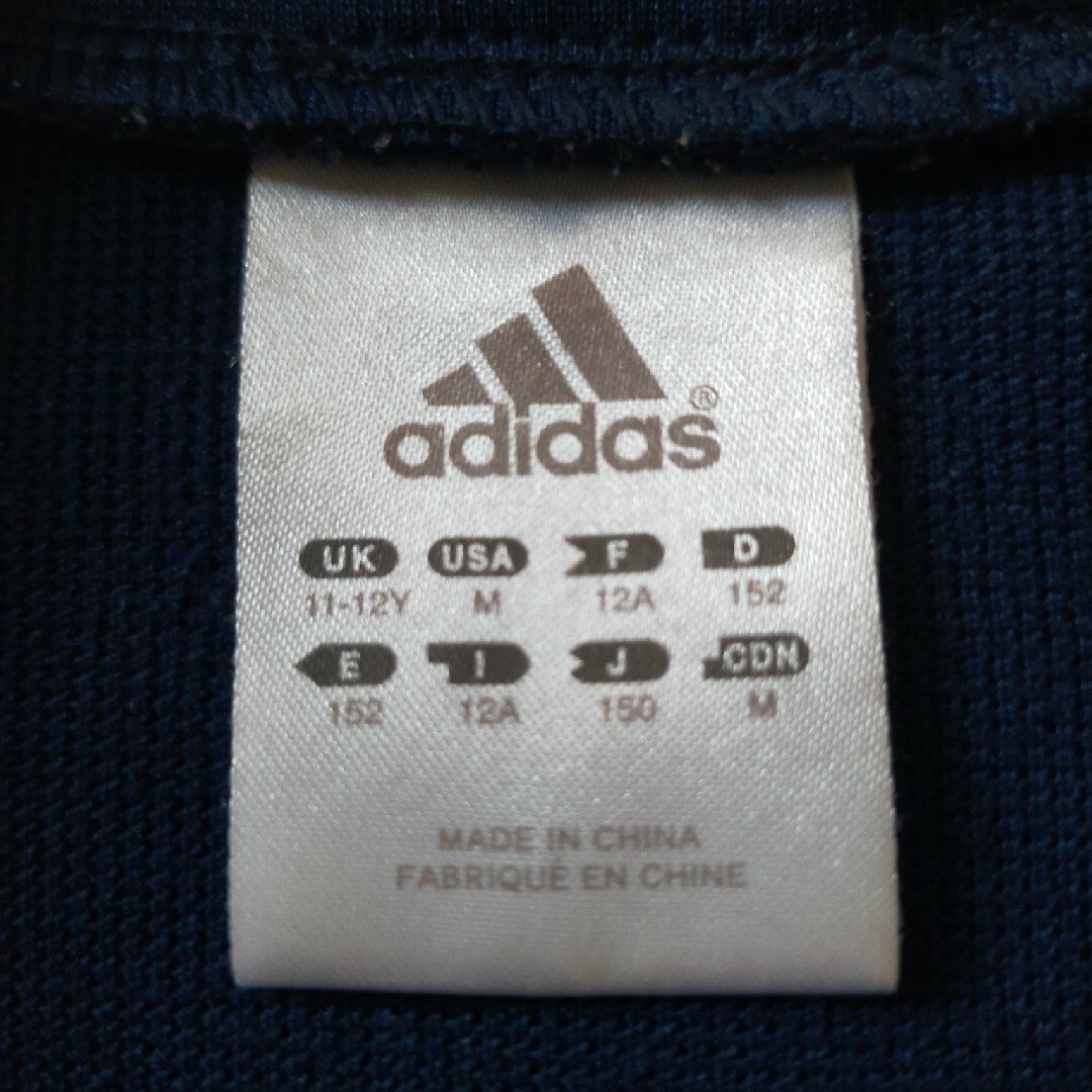 adidas(アディダス)のadidas（アディダス） ジャージ ジャケット 150 ☘️ 紺×ピンク キッズ/ベビー/マタニティのキッズ服女の子用(90cm~)(ジャケット/上着)の商品写真