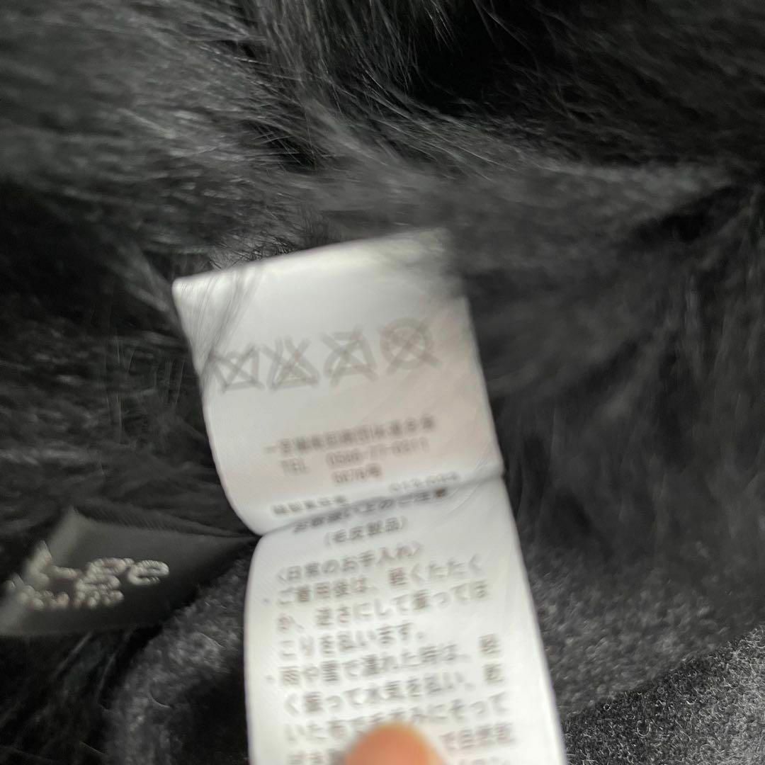タグ付き♡frohlich*カシミヤ混 ウールポンチョ フォックスファー