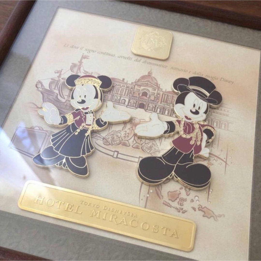 DisneyPinディズニー ホテルミラコスタ 額入り ピンバッジ