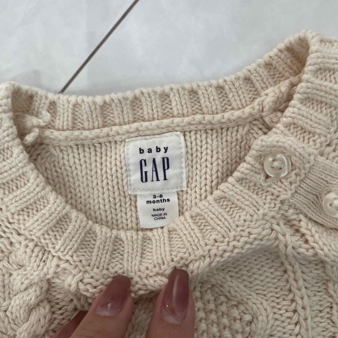 babyGAP(ベビーギャップ)のbaby GAP フレア　ペプラム　ニット　 キッズ/ベビー/マタニティのベビー服(~85cm)(ニット/セーター)の商品写真