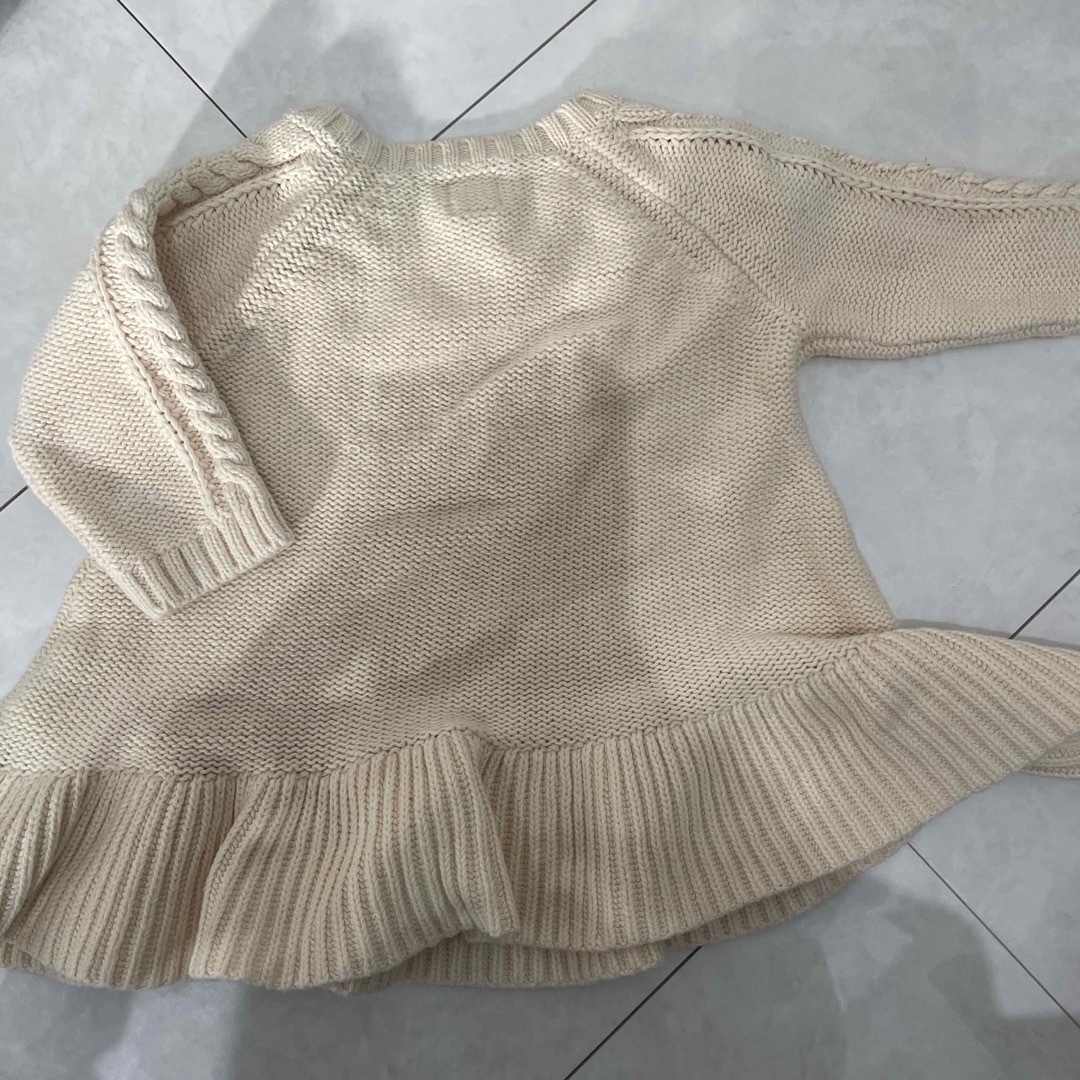 babyGAP(ベビーギャップ)のbaby GAP フレア　ペプラム　ニット　 キッズ/ベビー/マタニティのベビー服(~85cm)(ニット/セーター)の商品写真
