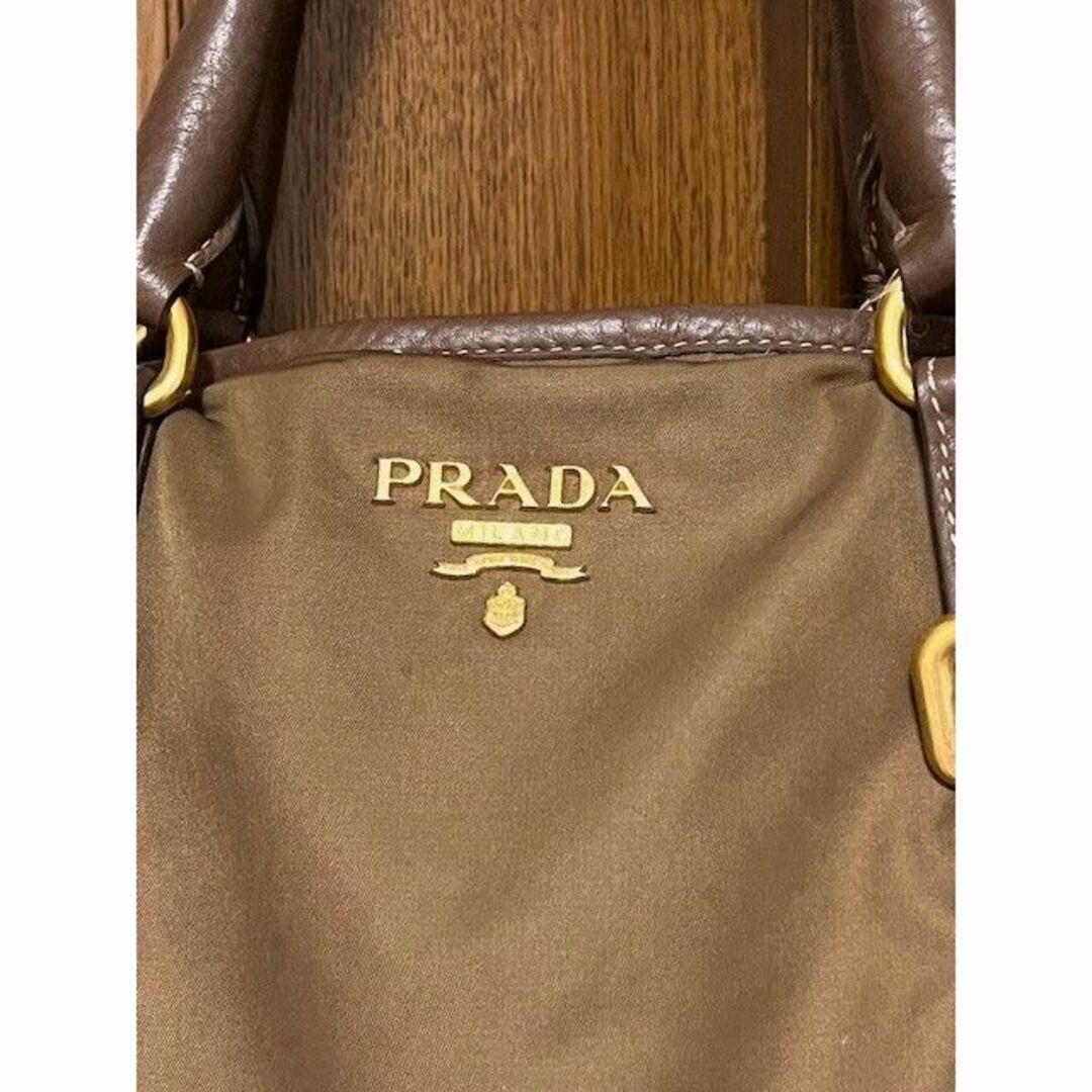 プラダPRADA★ショルダーストラップ付ナイロントートバッグ