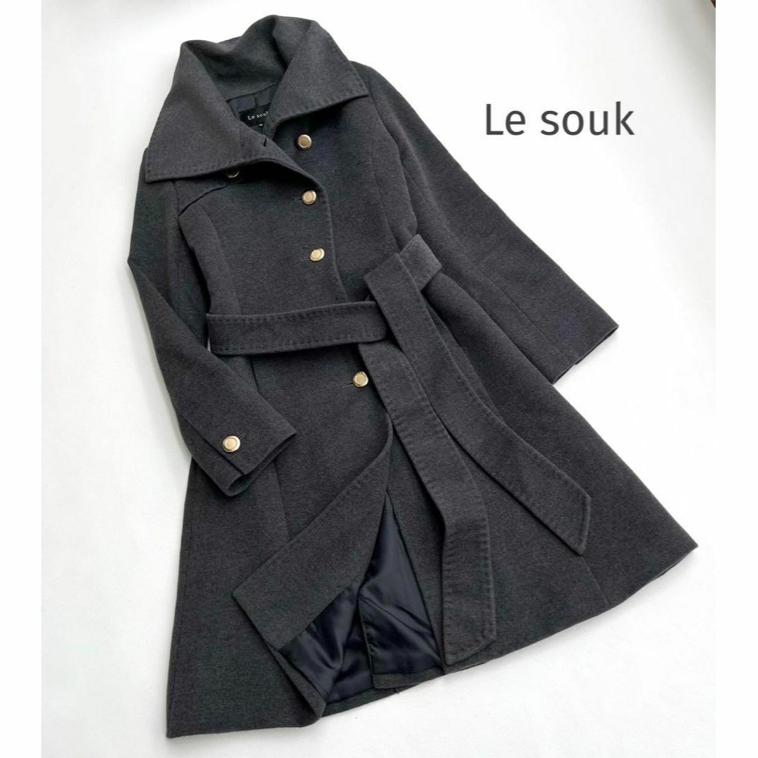 Le souk ルスーク ジャケット スーツジャッケット 38 ブラック 日本製