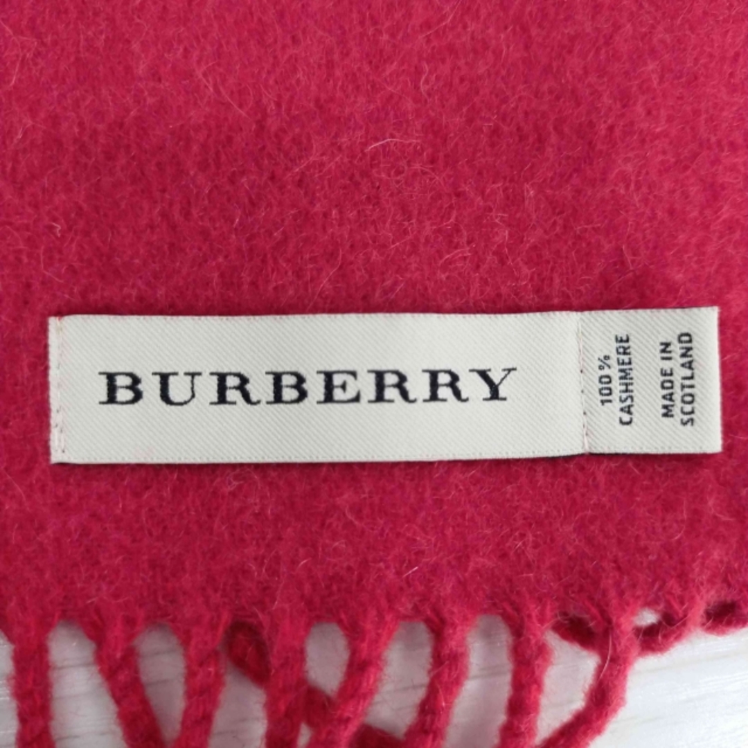 BURBERRY(バーバリー) カシミヤ100 ホースロゴ刺繍マフラー c30 極上美品 バーバリーロンドン カシミヤ100% ホースロゴ マフラー