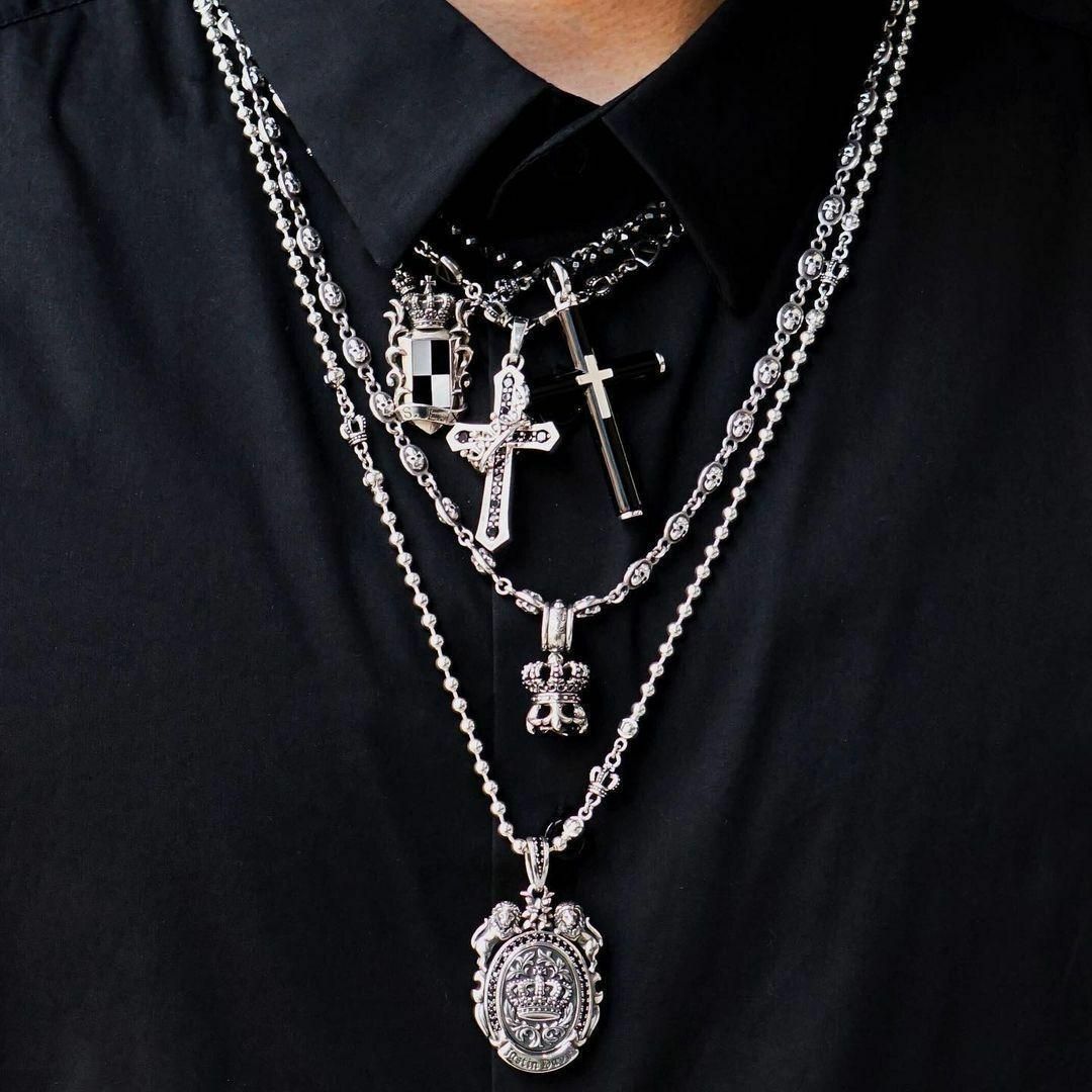 定価4.7万☆Justin Davis エンブレム型SEXネックレス-