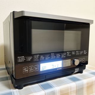 アイリスオーヤマ(アイリスオーヤマ)のジャンク IRIS PSOM-23V-B 2段 過熱水蒸気 トースター(電子レンジ)