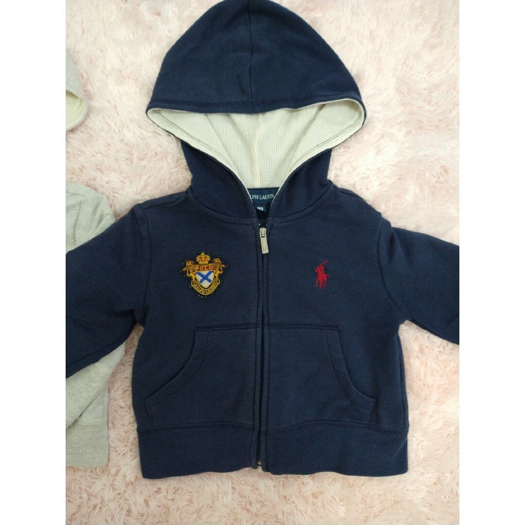 Ralph Lauren(ラルフローレン)の【２枚セット】ラルフローレン 薄手パーカー 80 キッズ/ベビー/マタニティのベビー服(~85cm)(その他)の商品写真