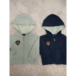 ラルフローレン(Ralph Lauren)の【２枚セット】ラルフローレン 薄手パーカー 80(その他)