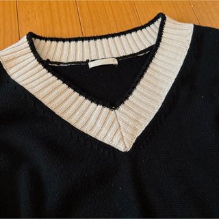 GU バイカラークリケットセーター コットンブレンド S