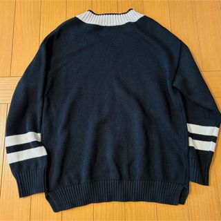GU バイカラークリケットセーター コットンブレンド S