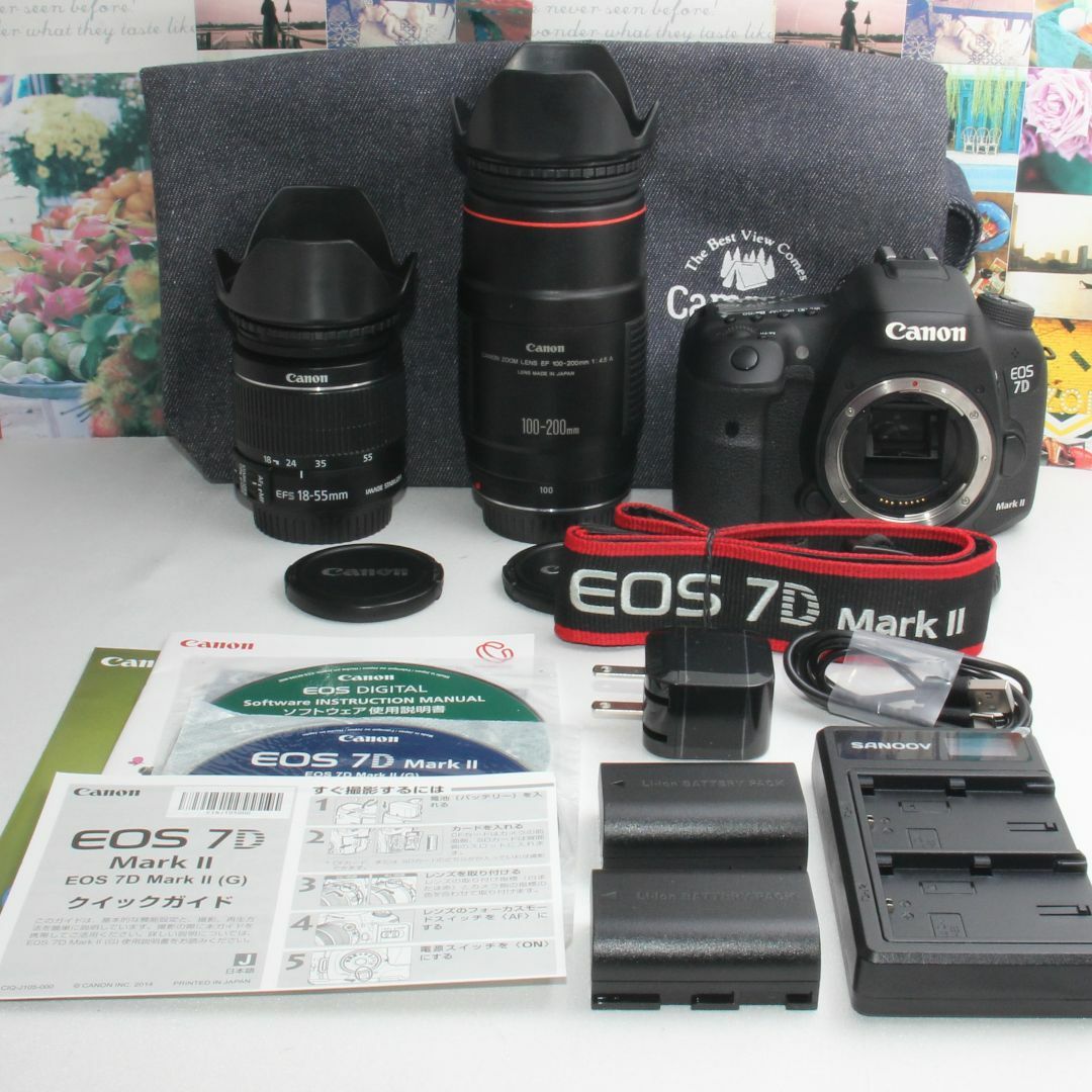 Canon - ❤️予備バッテリー付❤️Canon EOS 7D Mark II ダブルズーム ...