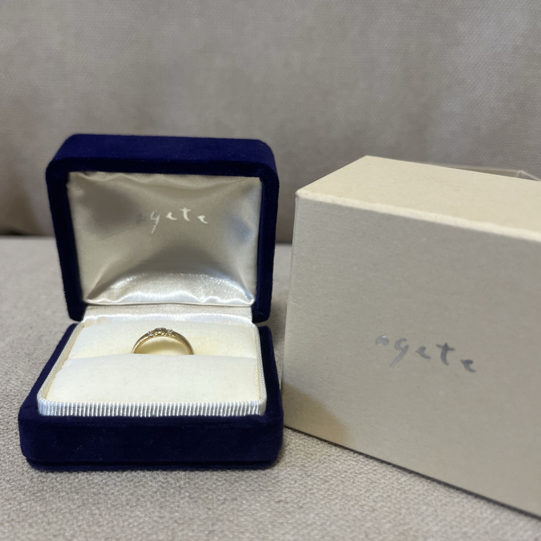 agete(アガット)のagate エンゲージリング　ダイヤモンド レディースのアクセサリー(リング(指輪))の商品写真