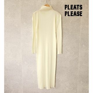 PLEATS PLEASE イッセイミヤケ 長袖 マキシ丈 ワンピース L