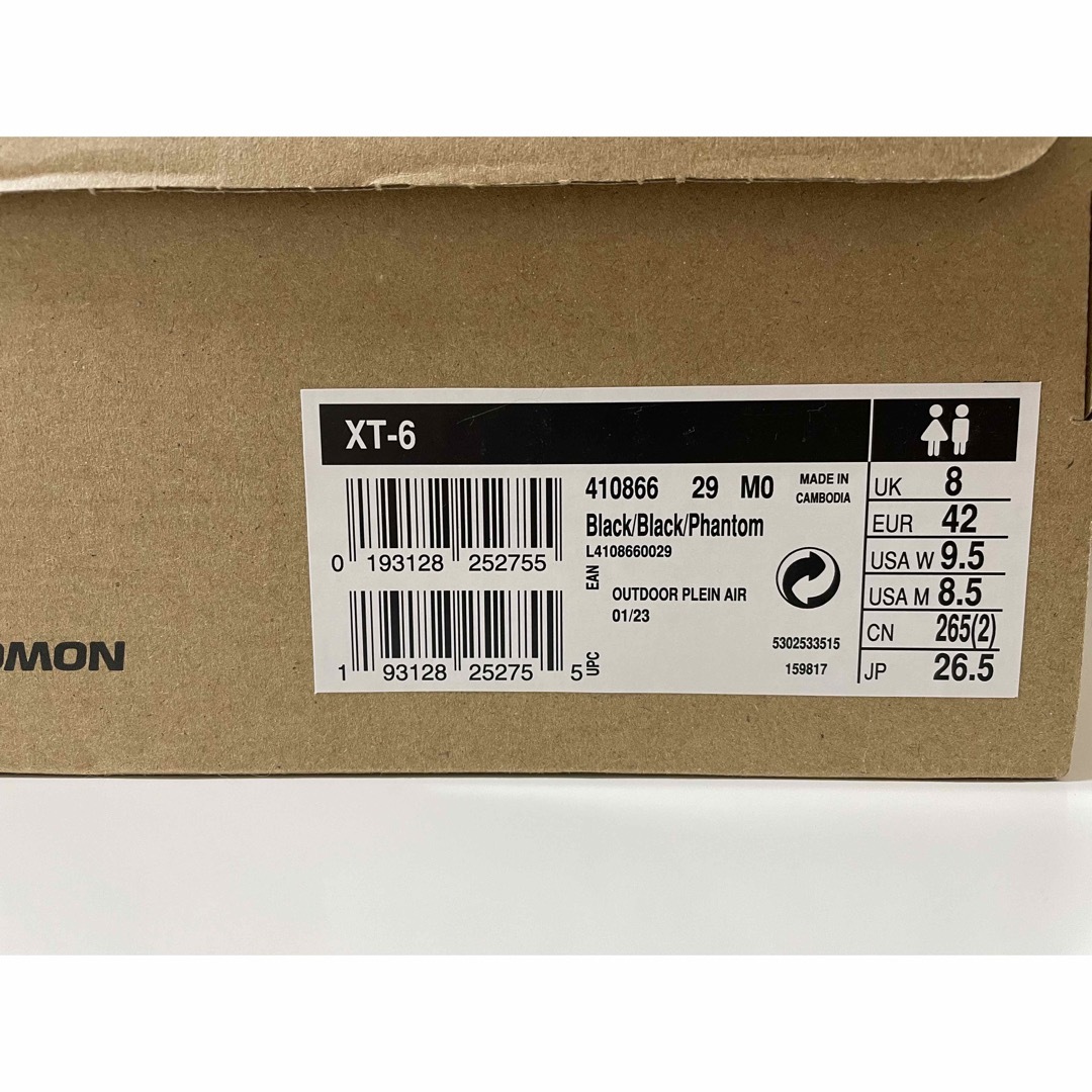 SALOMON XT-6 black 26.5cm