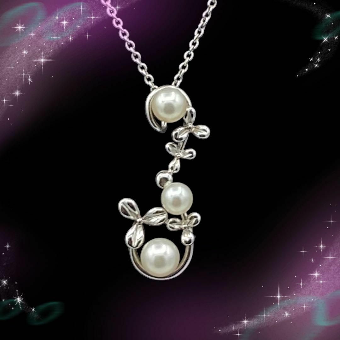 TASAKI - 《超美品》 タサキ フラワー ハート パール ネックレス SV925
