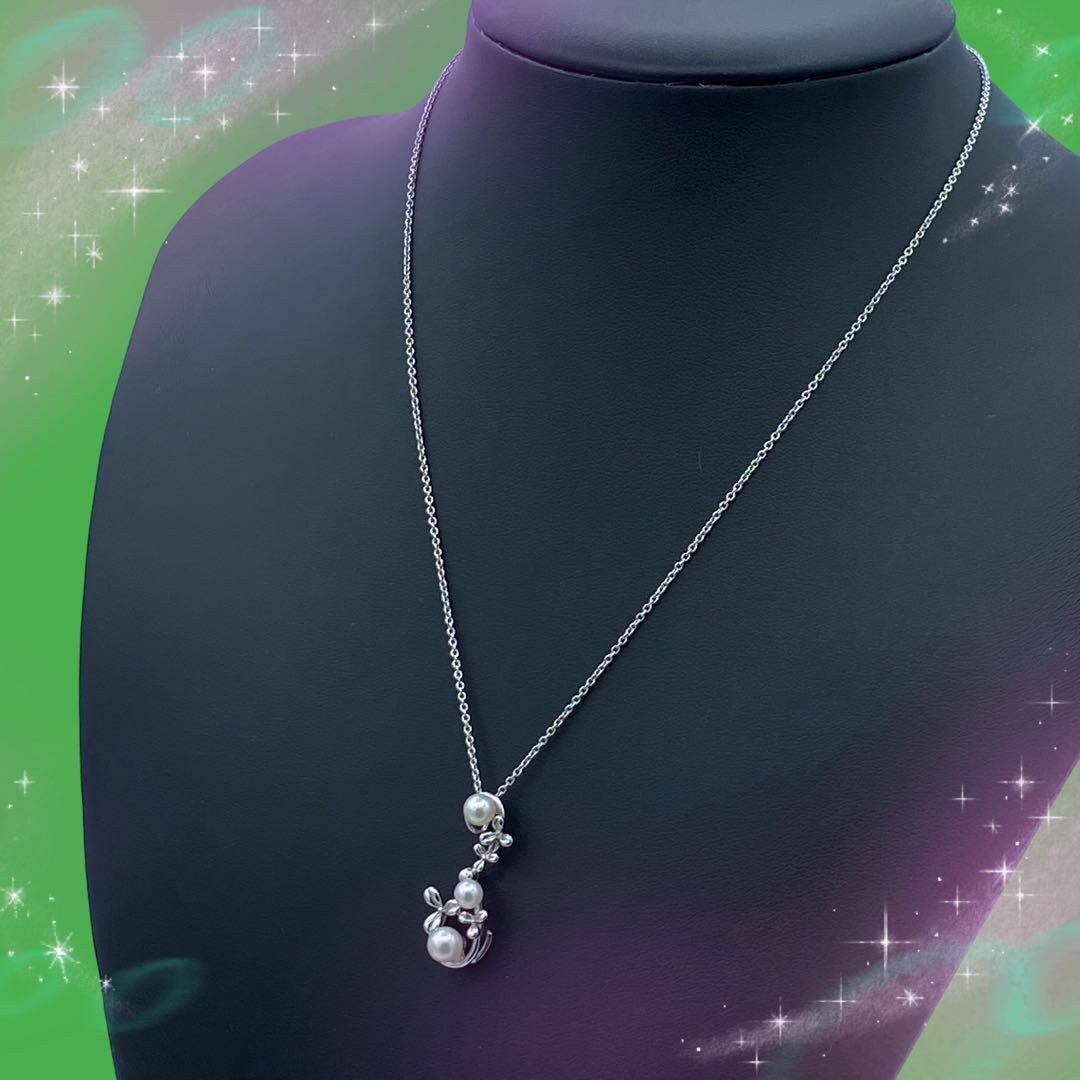 TASAKI - 《超美品》 タサキ フラワー ハート パール ネックレス SV925