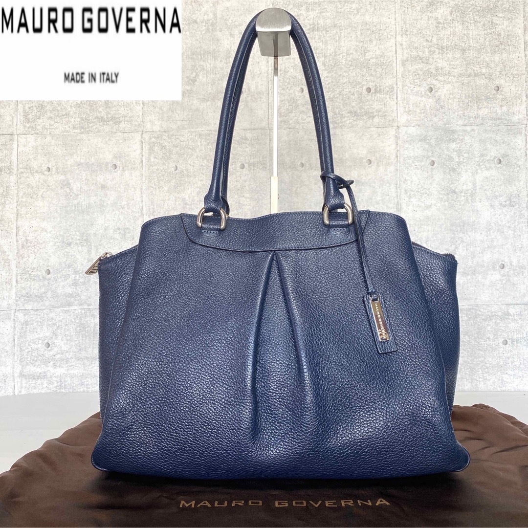 専用品 MAURO GOVERNA パイソン レザー シルバー金具 トートバッグ