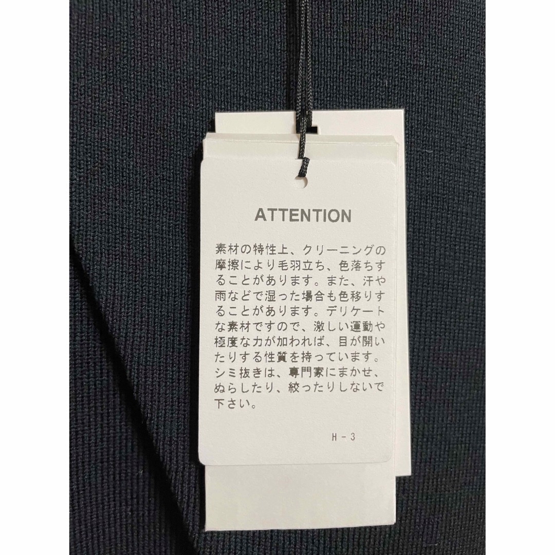 HYKE - 【未着用タグ付】HYKE ニットワンピース ネイビー サイズ HYKE - 【未着用タグ付】HYKE ニットワンピース ネイビー サイズ