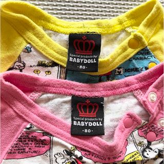 BABYDOLL - ミッキー ロンT お揃い 色違いの通販 by sayu's shop ...