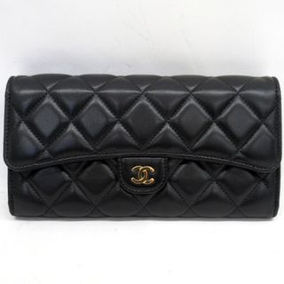 シャネル(CHANEL)のシャネル 長財布 マトラッセ クラシック ロングフラップウォレット ラムスキン  AP0241 KR220511 中古(財布)