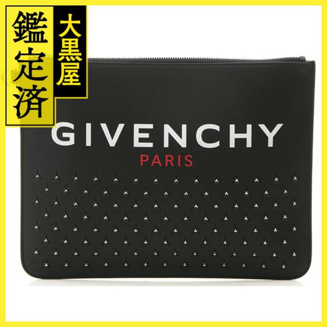 GIVENCHY - ジバンシィ クラッチバッグ スタッズ ブラック レザー【433