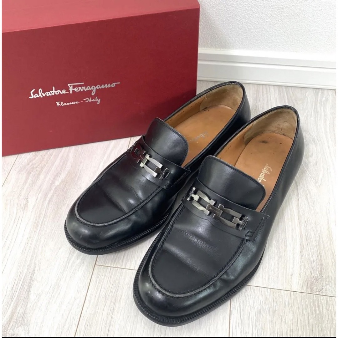 Salvatore Ferragamo - フェラガモ 26.0 革靴 ローファー ブラック