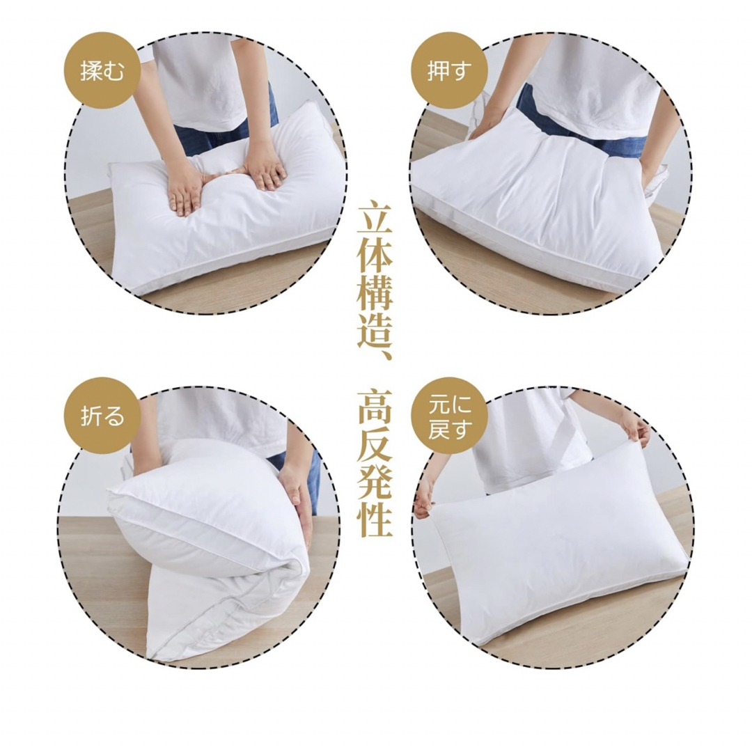 ❤️新品・未使用❤️枕1個➕枕カバー2枚 インテリア/住まい/日用品の寝具(枕)の商品写真