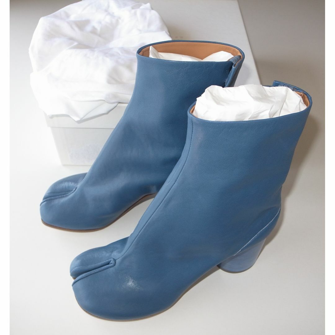 Maison Martin Margiela(マルタンマルジェラ)のマルジェラ blue vintage 足袋ブーツ tabi size37 レディースの靴/シューズ(ブーツ)の商品写真